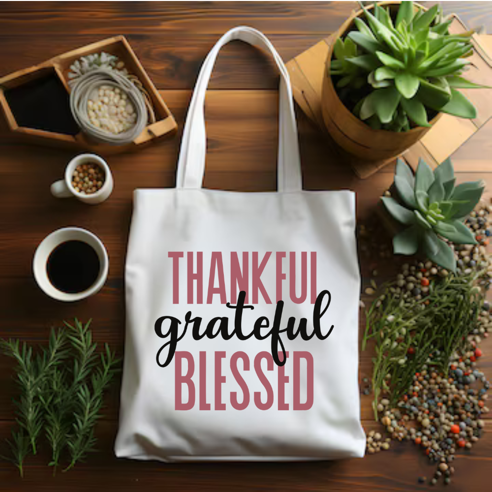 GALARA - THANKFUL GRATEFUL BLESSED TOTE
