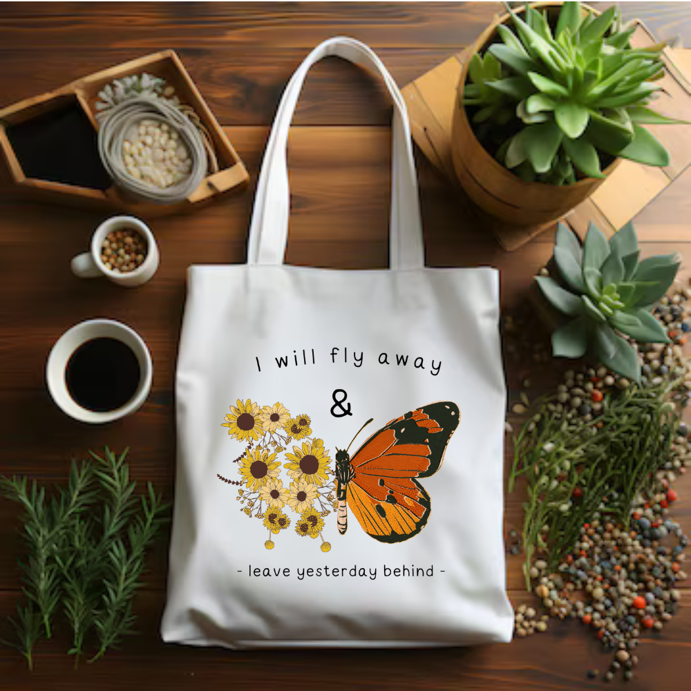 GALARA - I WILL FLY AWAY GIRL TOTE