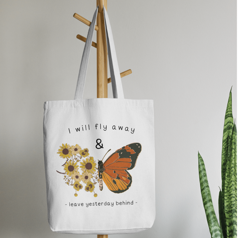 GALARA - I WILL FLY AWAY GIRL TOTE