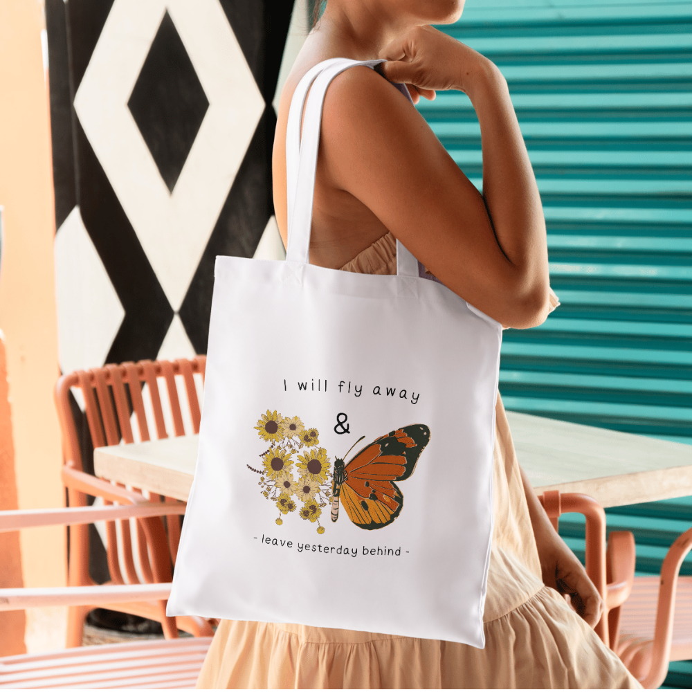 GALARA - I WILL FLY AWAY GIRL TOTE